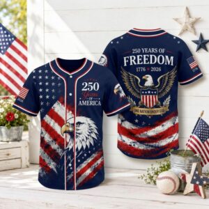 Usa 250Th Anniversary 17762026 Navy Baseball Jersey