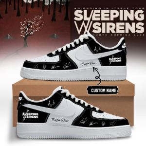 Sleeping With Sirens An Ending In Itself Limited Fan Air Force 1 Shoes Gift For Rock Fans
