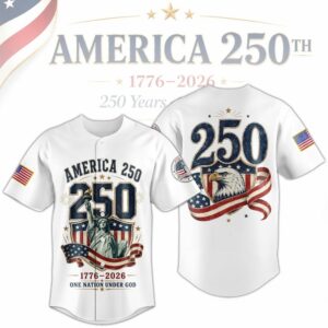 America 250Th Anniversary Patriotic Bald Eagle Baseball Jersey