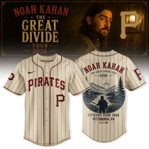 Noah Kahan The Great Divide Tour 2026 Exclusive Baseball Jersey Edition