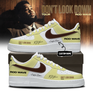 Rod Wave Dont Look Down Tour 2026 Premium Graphic Sneakers Gift For Hip Hop Fans