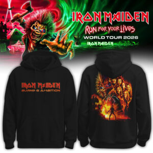 Iron Maiden Run For Your Lives Tour Premium Fan Hoodie Collection