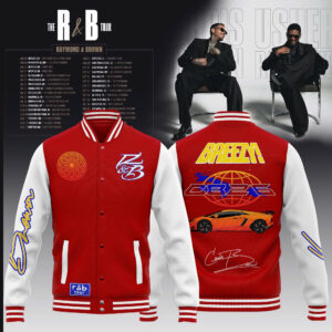 Chris Brown R&B Tour Signed Collector Baseball Jacket Edition
