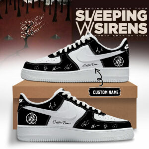 Sleeping With Sirens An Ending In Itself Limited Collector Air Force 1 Shoes Gift For Concert Fans