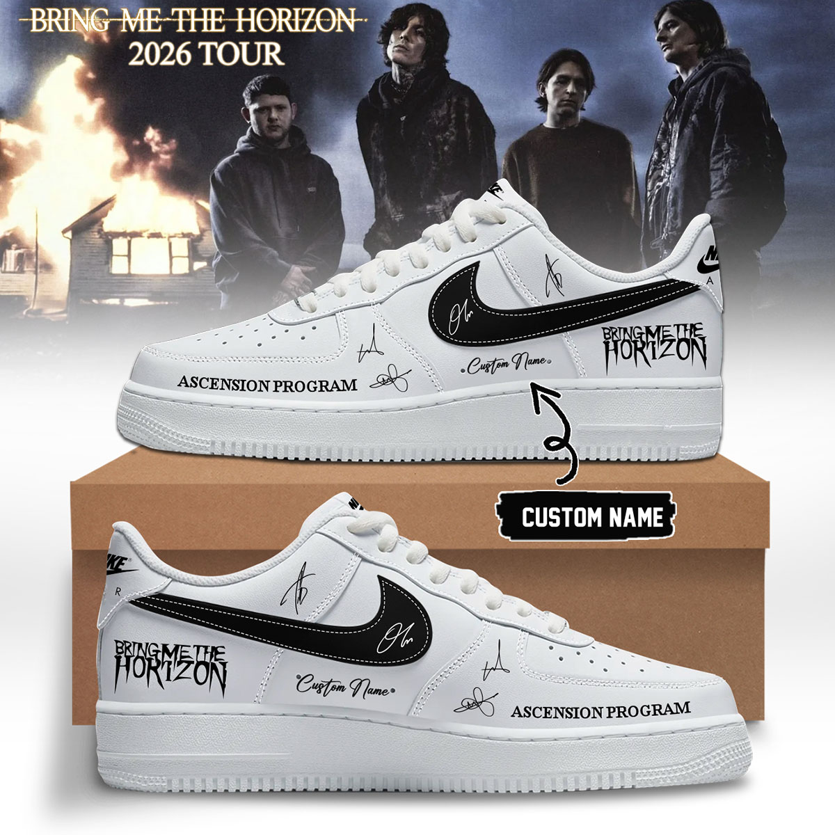 Bring Me The Horizon Ascension Program Low Top Sneakers