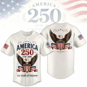 America 250Th Anniversary 250 Years Of Freedom Baseball Jersey