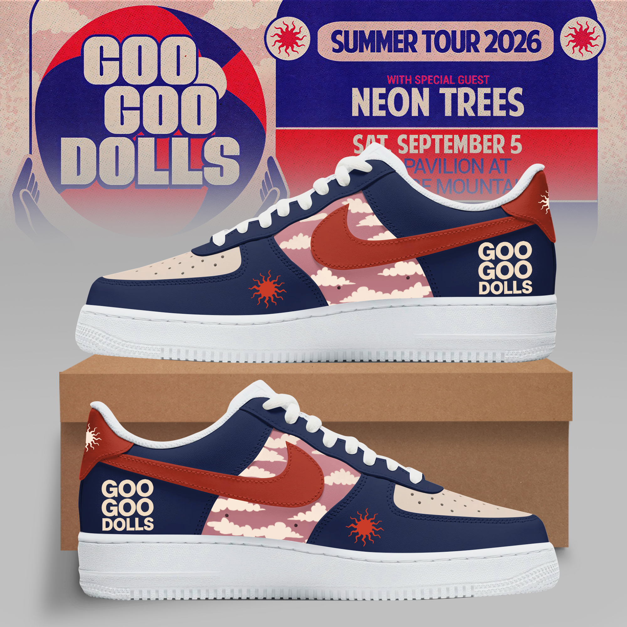 Goo Goo Dolls Summer Tour 2026 Concert Sneakers