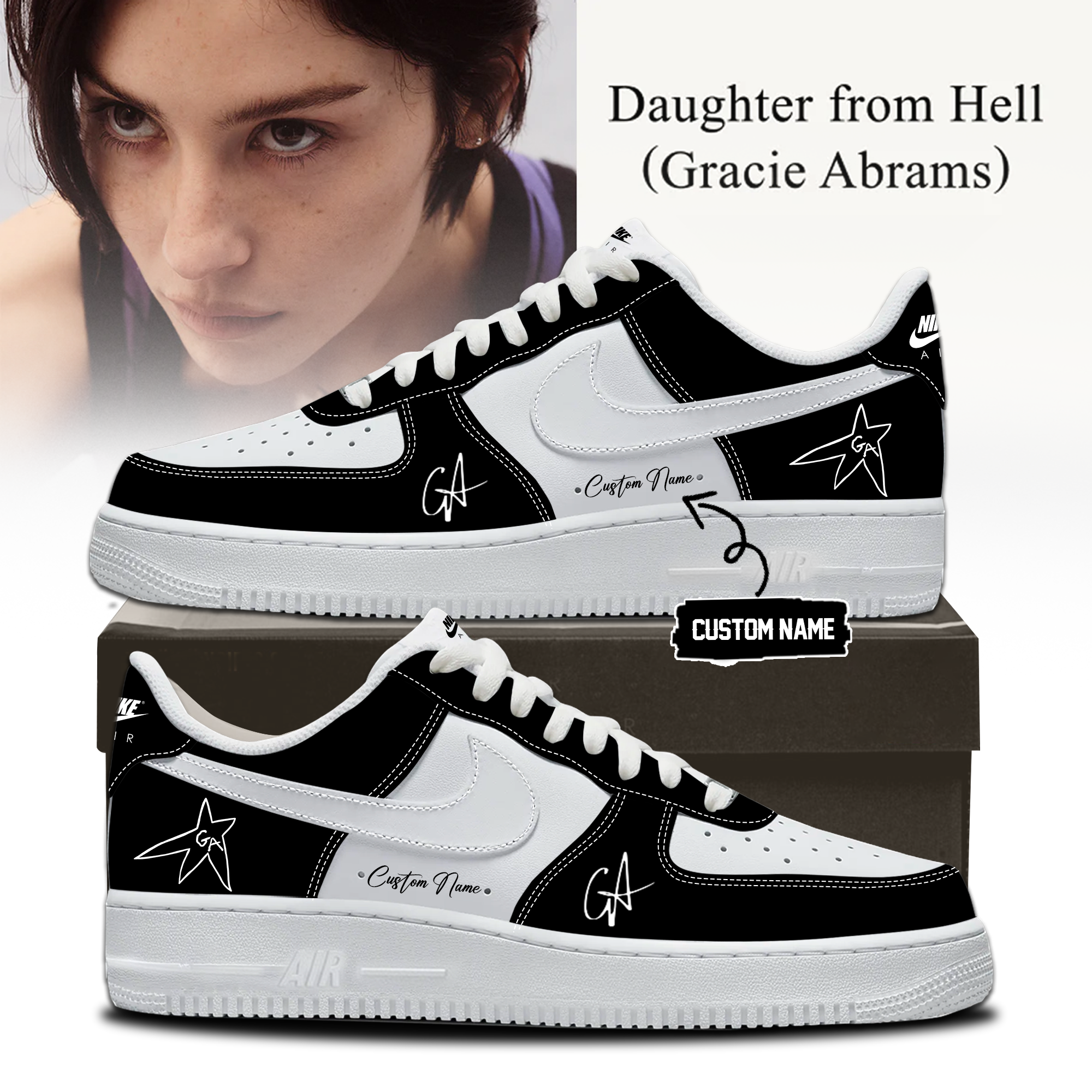 Gracie Abrams Daughter From Hell Graphic Low Top Sneakers