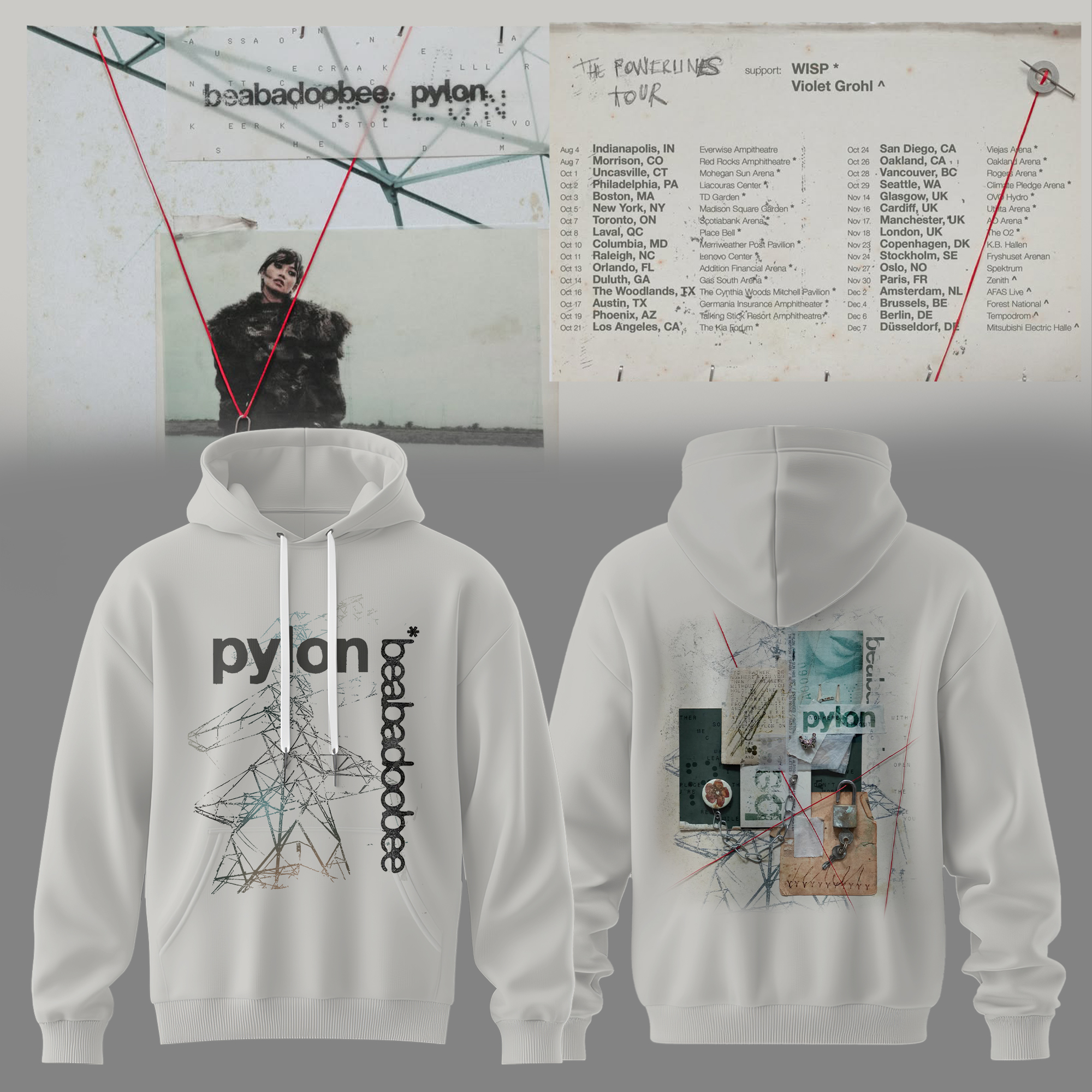 Beabadoobee The Powerlines Tour 2026 Premium Hoodie Collection