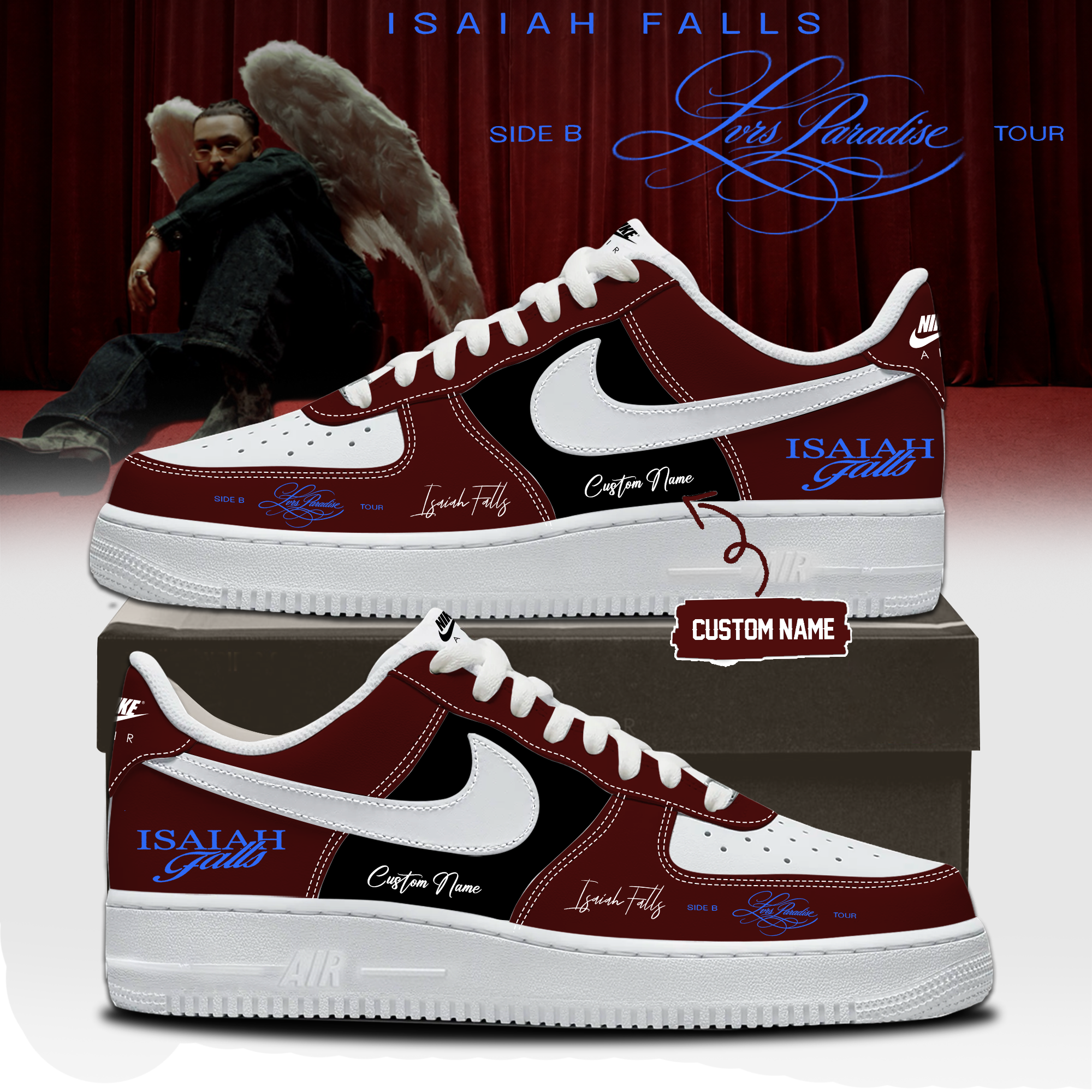 Isaiah Falls Lvrs Paradise Side B Tour 2026 Fashion Sneakers