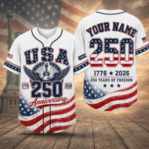 Usa 250Th Anniversary Eagle Liberty Bell Baseball Jersey