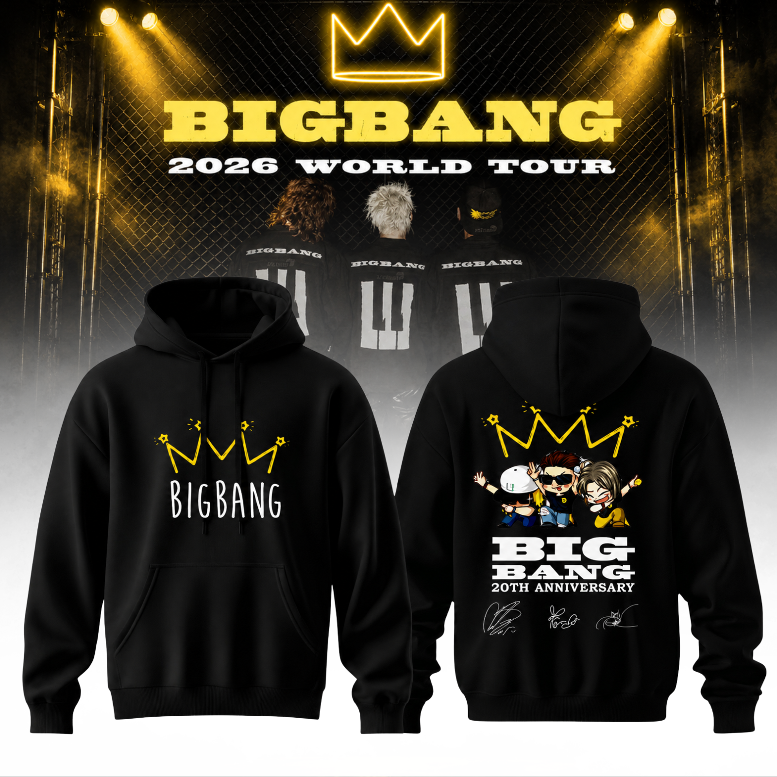Bigbang 2026 World Tour Collector Hoodie Gift For Kpop Fans