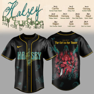 Halsey The Girl In The Tower Europe Tour Collector Baseball Jersey