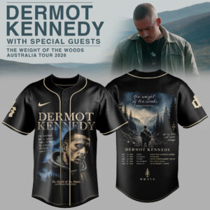 Dermot Kennedy The Weight Of The Woods Tour Baseball Jersey Fan Edition