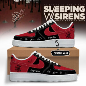 Sleeping With Sirens An Ending In Itself Signature Sneakers Gift For Concert Lovers