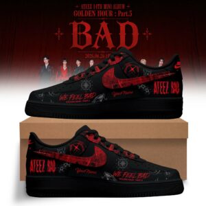 Ateez Crimson Chaos Limited Streetwear Sneakers