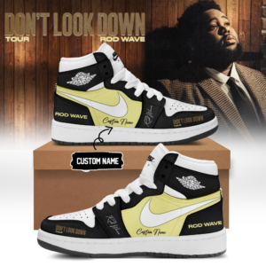 Rod Wave Dont Look Down Tour 2026 Premium Graphic Sneakers Gift For Tour Supporters