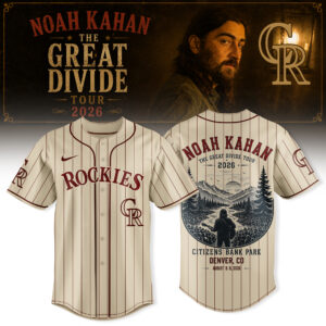 Noah Kahan The Great Divide Tour 2026 Collector Fan Jersey
