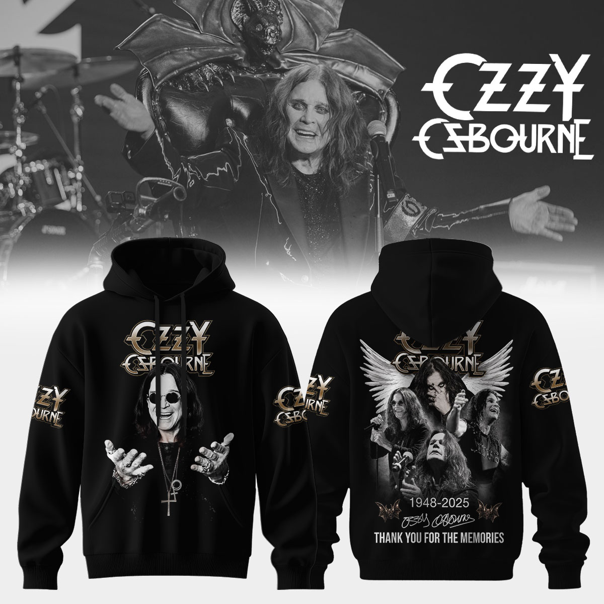 Ozzy Osbourne Prince Of Darkness Forever Collector Tshirt Gift For Heavy Metal Fans