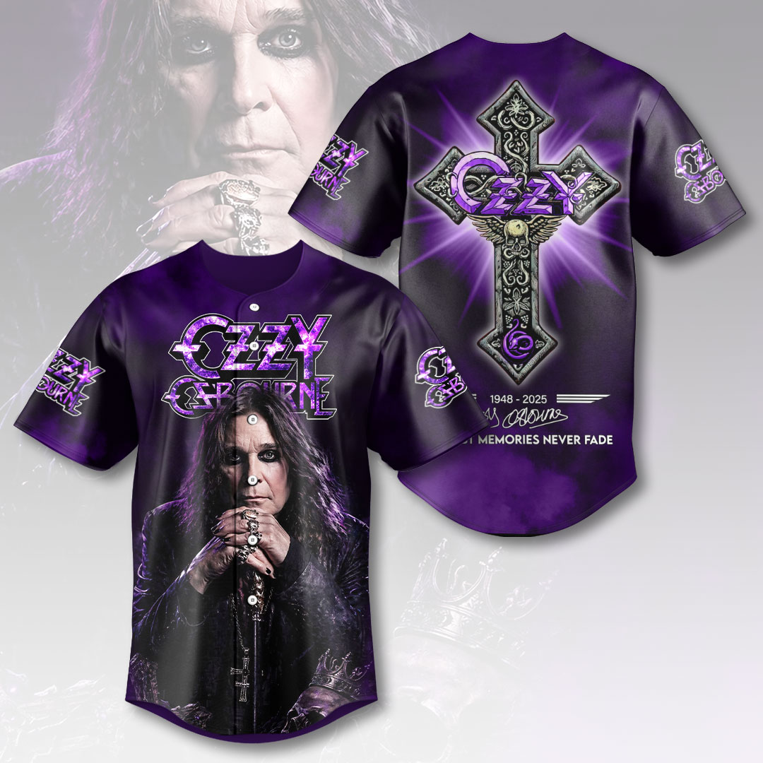 Ozzy Osbourne Baseball Jersey Gift For Heavy Metal Enthusiasts Concert Merchandise