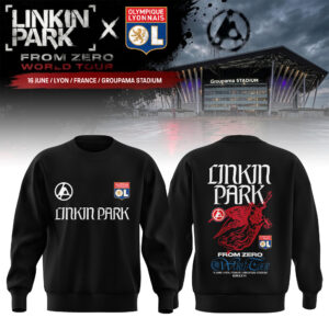 Olympique Lyonnais X Linkin Park World Tour 2026 Sweatshirt Gift For Concert Fans
