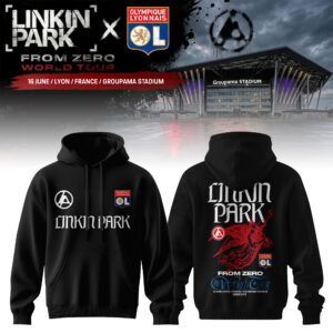 Olympique Lyonnais X Linkin Park World Tour 2026 Collector Hoodie Gift For Music Lovers