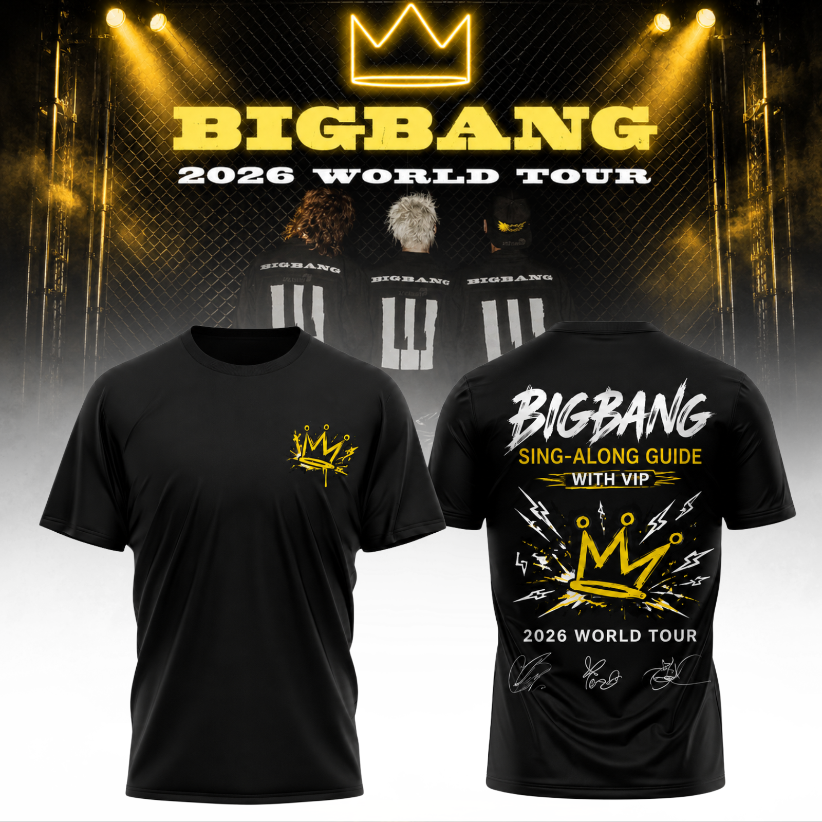 Bigbang 2026 World Tour Premium Fan T-Shirt Gift For Concert Fans