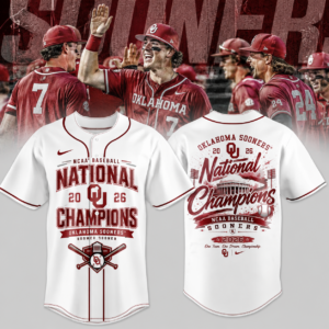 Oklahoma Sooners Baseball 2026 Ncaa Champions Fan Jersey