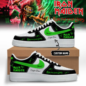 Iron Maiden Run For Your Lives World Tour Collector Shoes Gift For Rock Music Lovers
