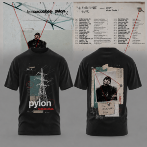 Beabadoobee The Powerlines Tour Powerline Collage Black T-Shirt Edition
