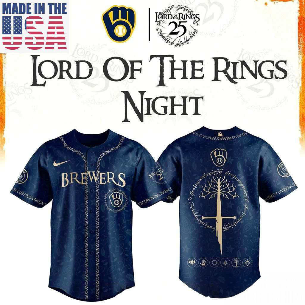 Milwaukee Brewers The Lord Of The Rings Mlb Game 2026 Jersey