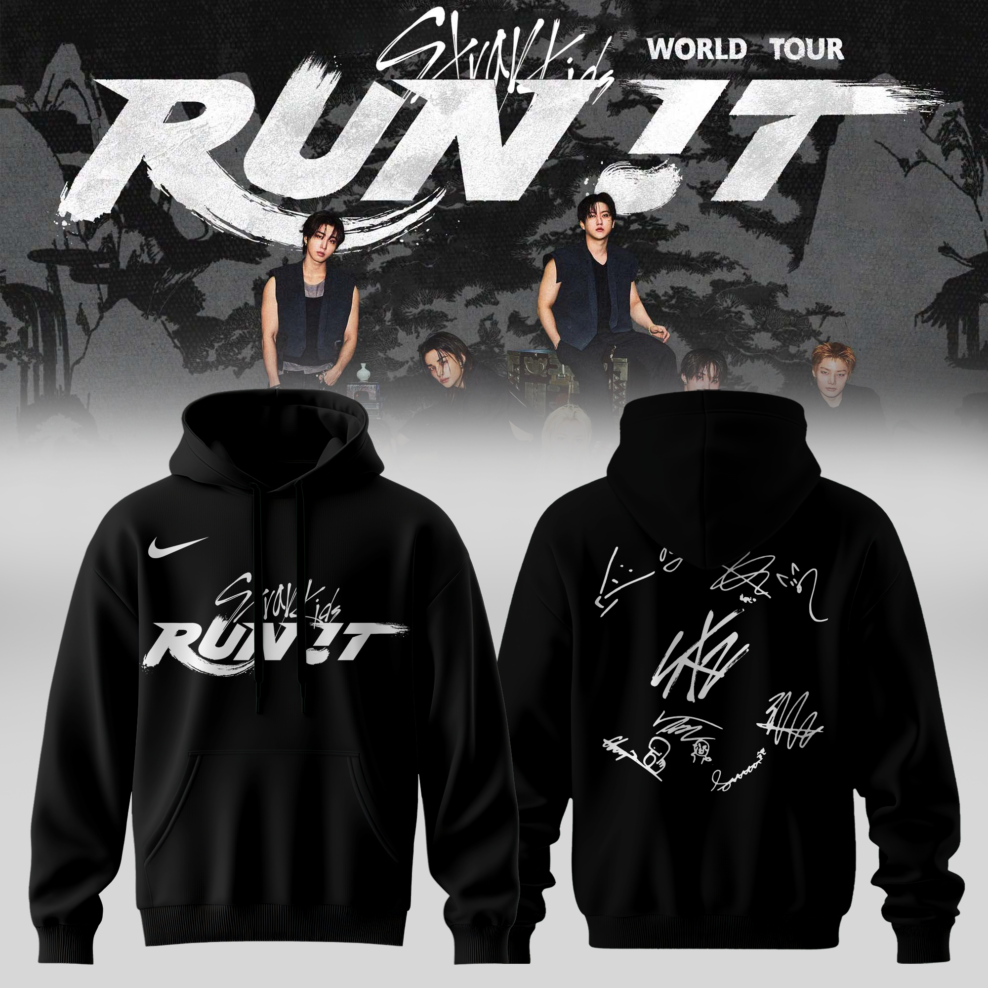 Stray Kids Run It World Tour 2026 Live Concert Hoodie Gift For Stay Nation