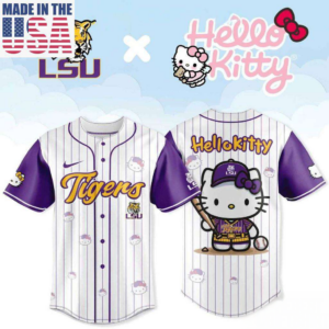 Lsu Tigers Hello Kitty Soft Girl Aesthetic Fan Jersey