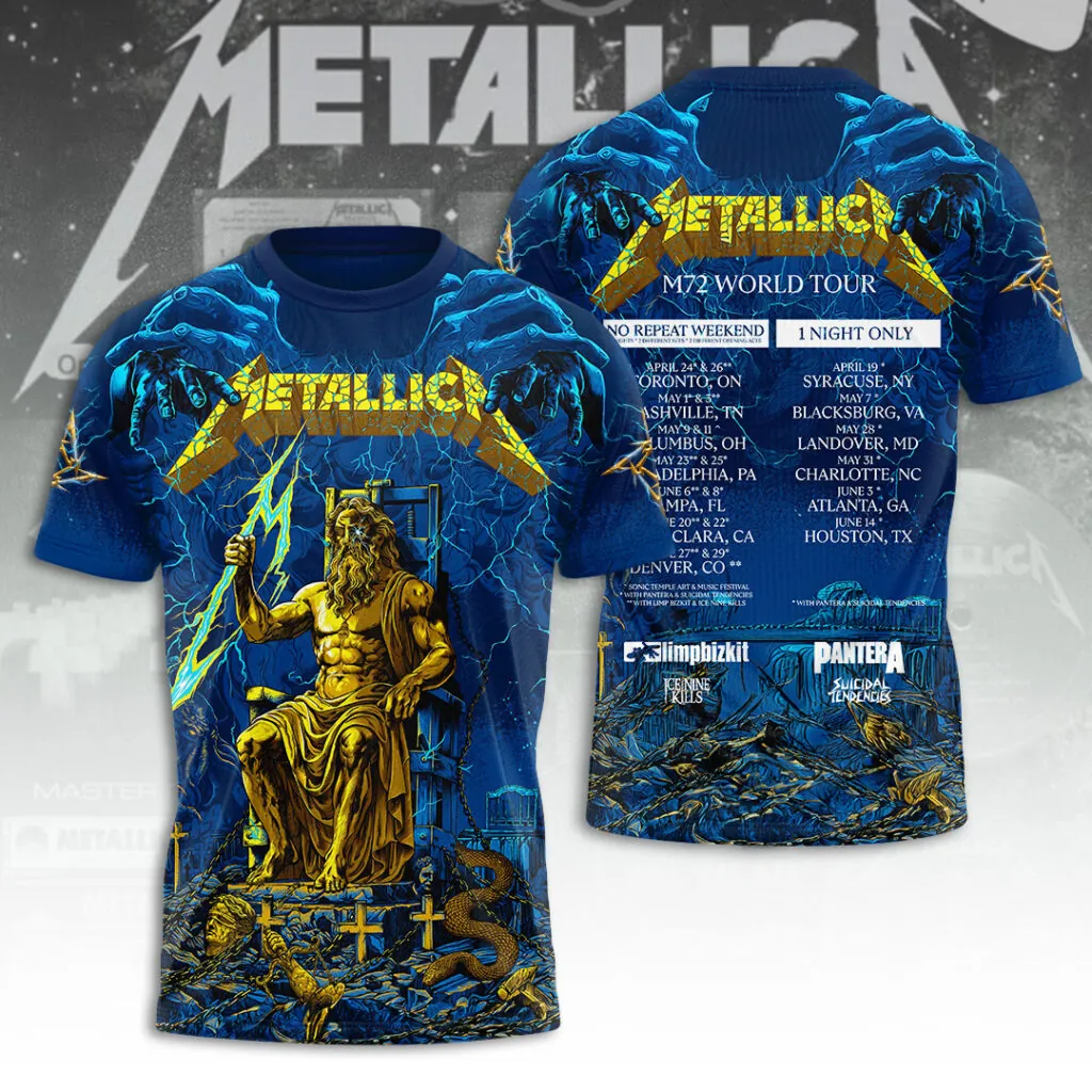Metallica Tour 2026 Collector Edition 3D Apparel Gift For Fans