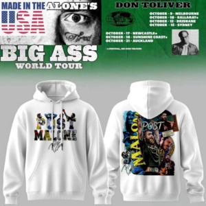 Post Malone Big Ass World Tour White Concert Hoodie