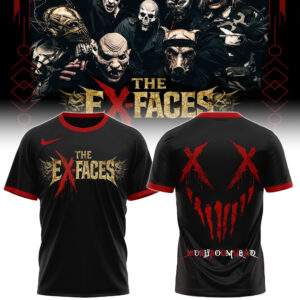 The Ex Faces Metal Typography Cross Eyes T-Shirt Gift For Alternative Music Fans