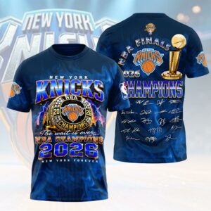 New York Knicks Nba Finals Champions 2026 3D Apparel Gift For Dedicated Knicks Fans Championship Run