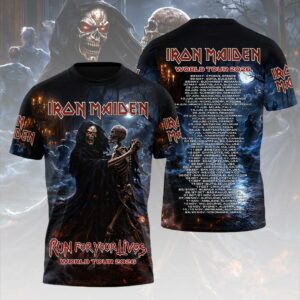 Iron Maiden World Tour 2026 3D Apparel Gift For Metalheads Tour Merchandise