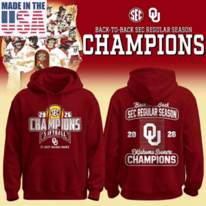 Oklahoma Sooners 2026 Baseball National Champions Victory Hoodie Collection