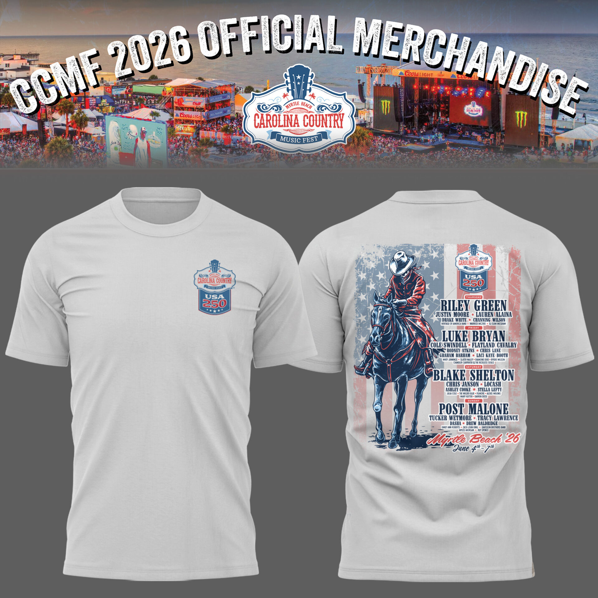 Ccmf Exclusive T-Shirt Gift For Country Music Festival Fans 2026