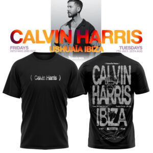 Calvin Harris Ushuaia Ibiza 2026 Graphic Concert T-Shirt Gift For Festival Fans