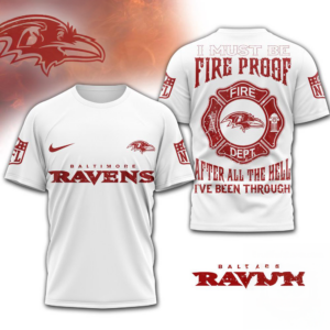 Baltimore Ravens Nfl Built By Fire Game Day Limited Edition 3D Shirt Gift For Ravens Fans