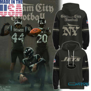 New York Jets Gotham City Football 2025 Graphic Hoodie