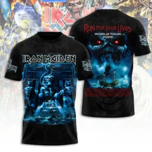 Iron Maiden Live Tour 2026 3D Apparel Gift For Metalheads Concert Season