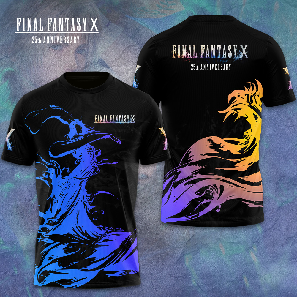 Final Fantasy X 25Th Anniversary 3D Apparel Gift For Rpg Fans Collector Collection