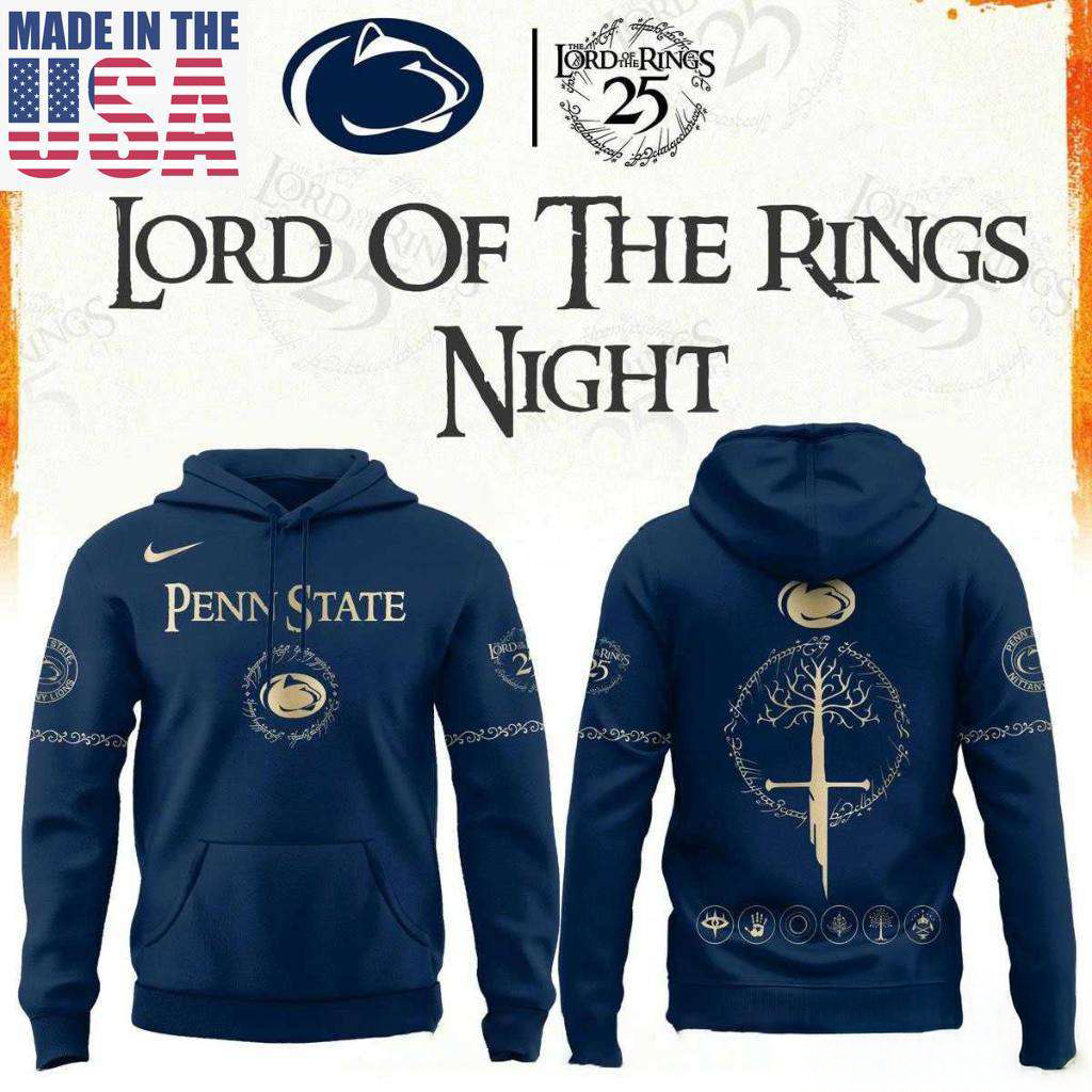 Penn State Nittany Lions Lord Of The Rings 2026 Championship Hoodie