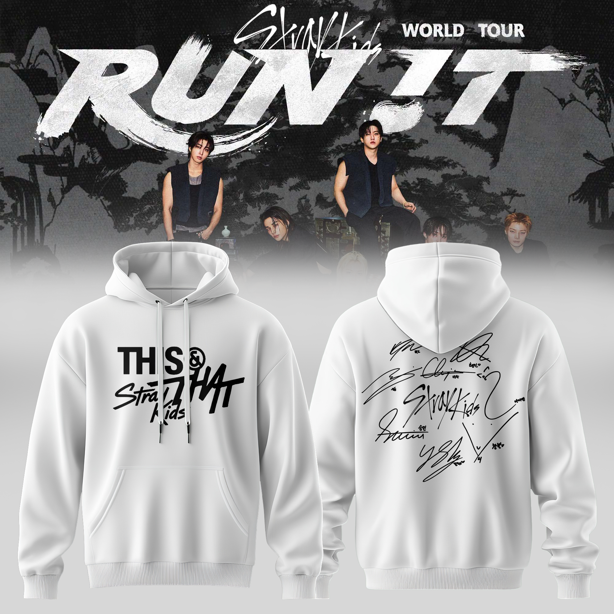 Stray Kids Run It World Tour 2026 Collector Hoodie Gift For Kpop Supporters