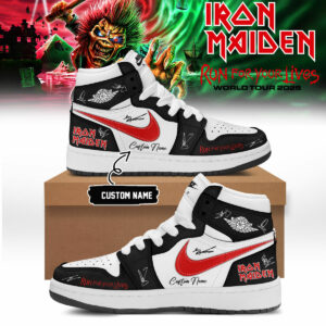 Iron Maiden Run For Your Lives World Tour Collector Signature Shoes Gift For Music Fans