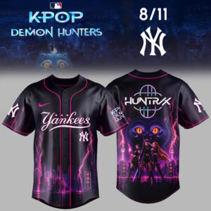 Kpop Demon Hunters Night X Mlb Huntrx 2026 Premium Baseball Jersey