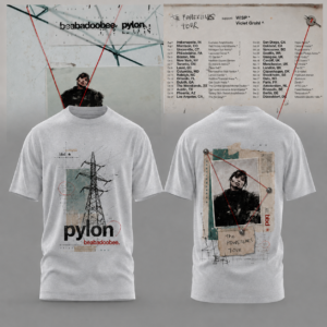 Beabadoobee The Powerlines Tour Powerline Collage Grey T-Shirt Collection